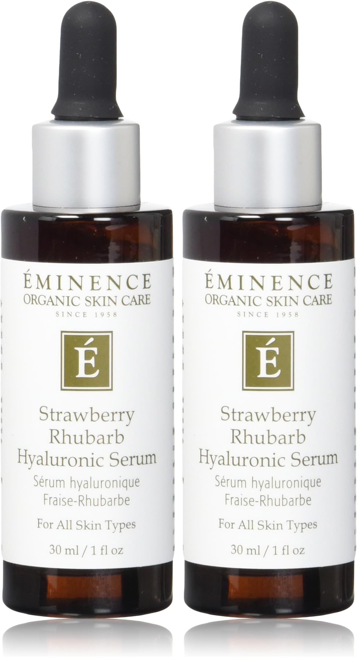 Eminence Strawberry Rhubarb Hyaluronic Serum, 1 Ounce (Pack of 2)