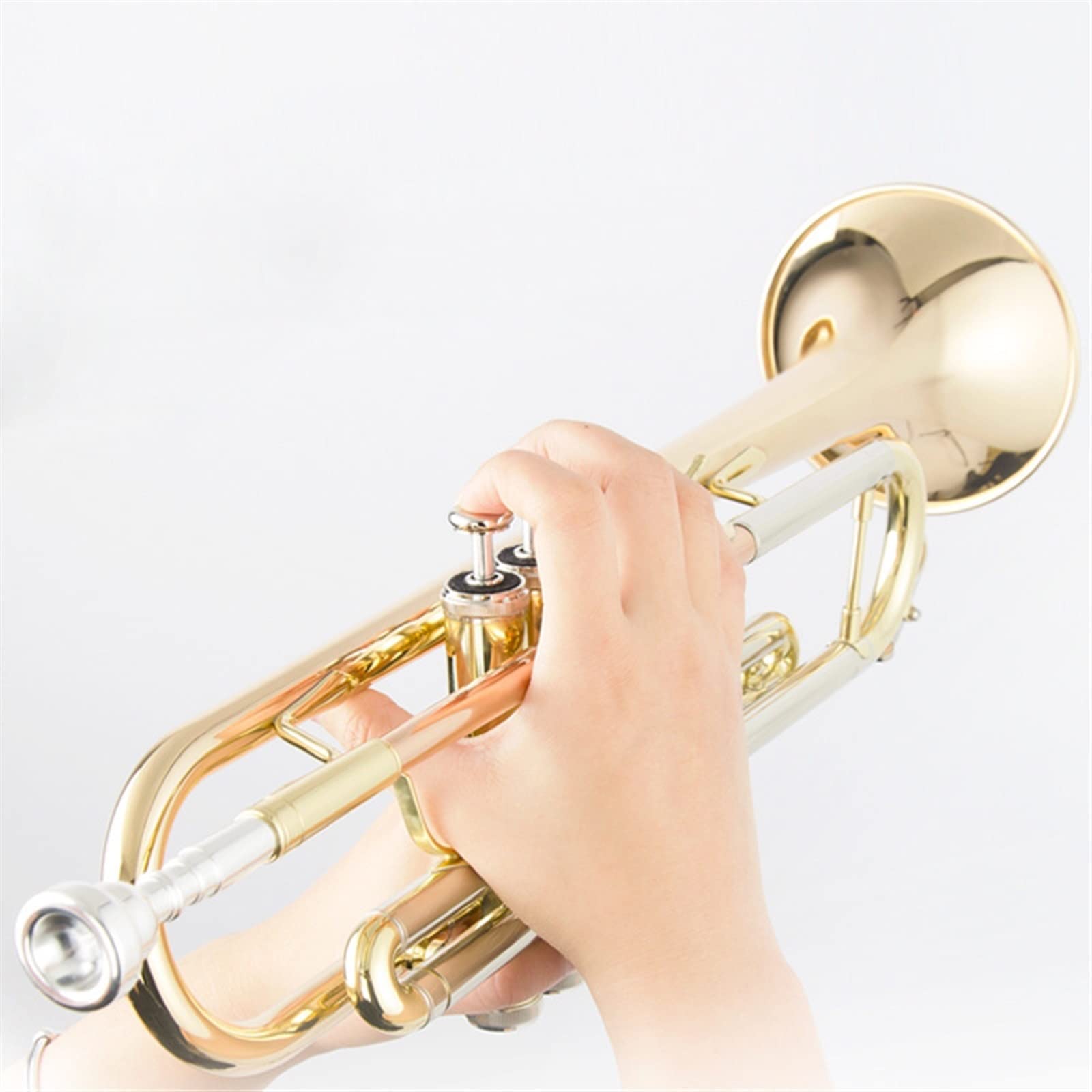 początkujących trąbka Profesjonalny Instrument Trąbkowy Dla Początkujących, Grający Na Poziomie Dla Dorosłych B-płaski, Lakierowany, Złoty Instrument Trąbkowy Trąbka
