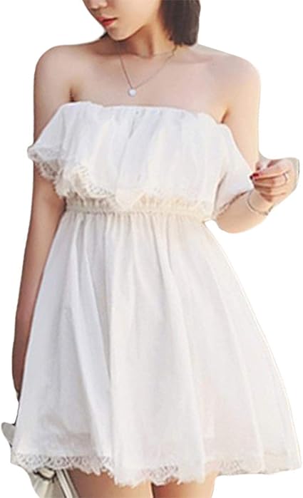 amazon robe blanche dentelle