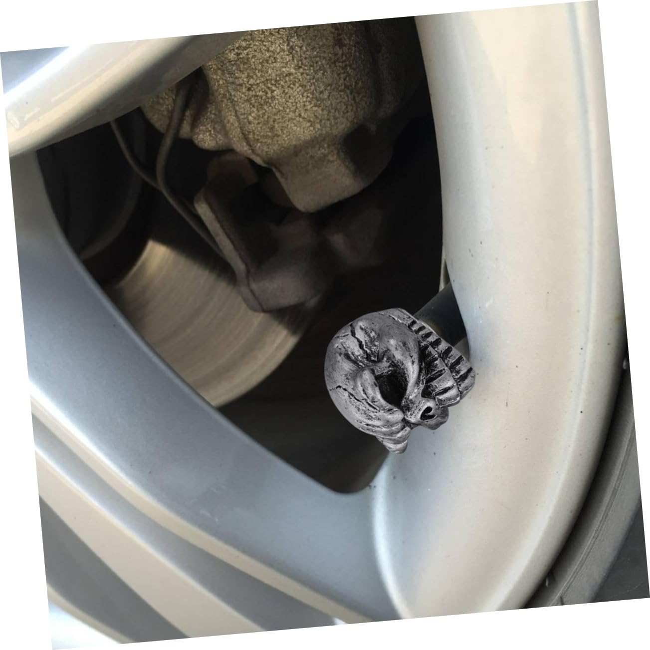 SOLUSTRE 2 Sätze Ventil Reifenventil Schädel Ventildeckel Für Autoreifen -reifenkappen Ventilschäfte Metall Reifenluftkappe Fahrradabdeckung Motorradventil Hub Reifenabdeckung