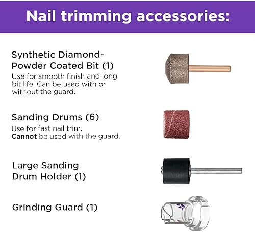 Miniatura 2 de beyond by BLACK+DECKER BCRT8KPTAPB 8V MAX inalámbrico recargable para mascotas recortadora de uñas y herramienta rotativa gris