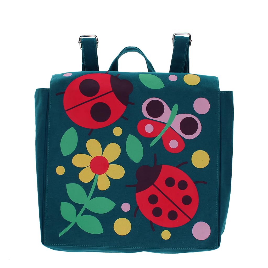 Rex London Mini children's canvas backpack - Ladybird