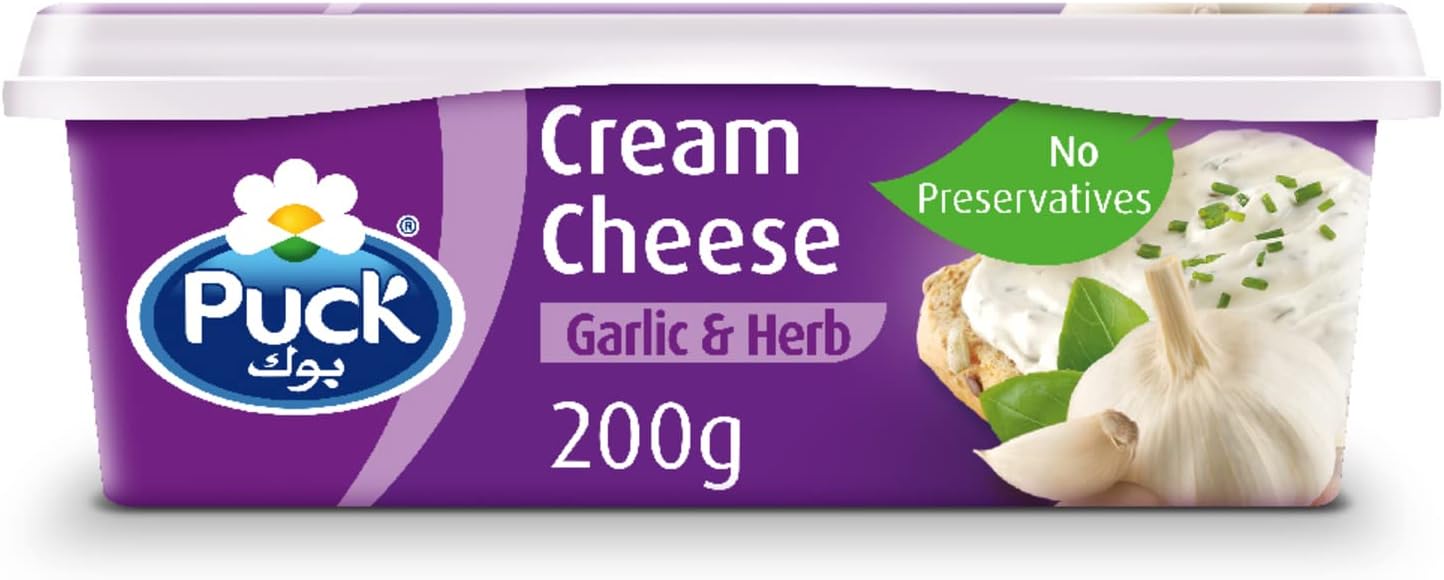 Puck Cream Cheese Spread Garlic & Herbs 200g