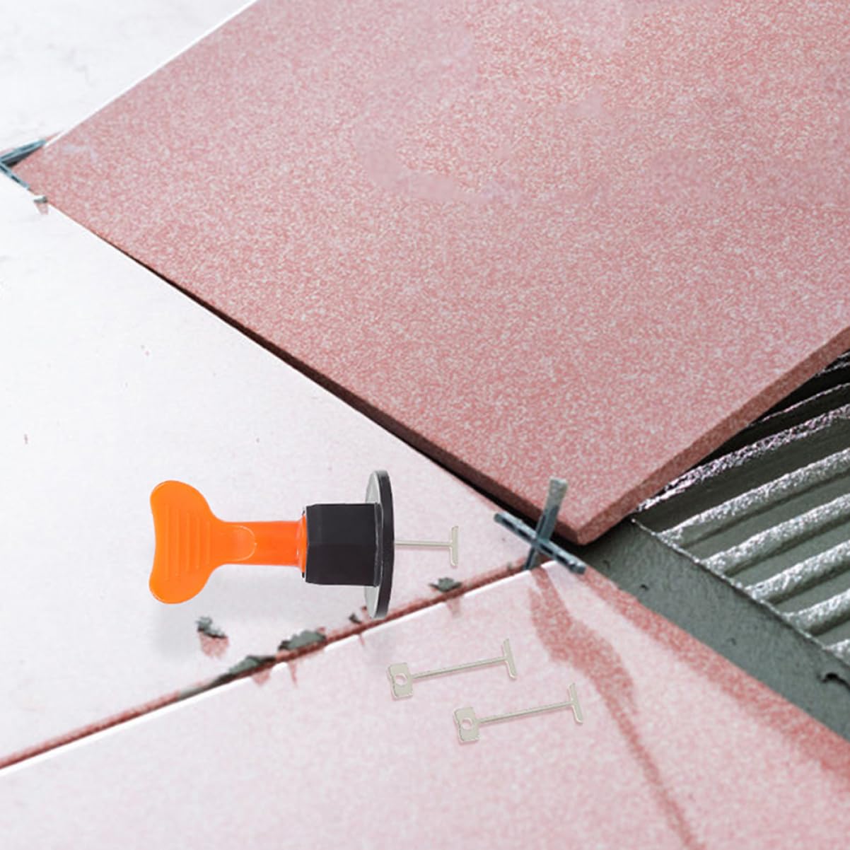 jojofuny 800pièces Aiguilles Acier Pour Nivellement De Carrelage Outils De Réutilisables Pour Carreaux De Sol Et Murs