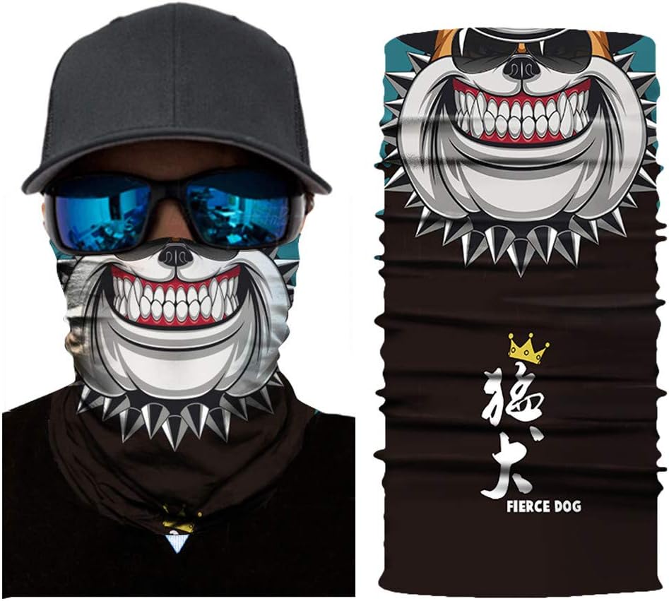 Stoota Cat Print Face Mask, Rave Bandana, Neck Gaiter, Scarf, Summer Balaclava for Dust Wind UV Protection