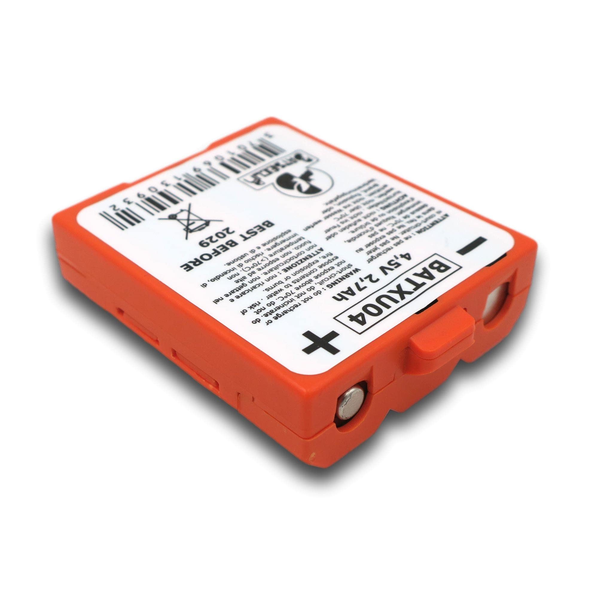Pile Alarme BATXU04 Compatible RXU04X pour DAITEM Hager LOGISTY ATRAL - 4.5V 2.7Ah