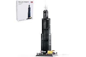 Willis Tower LEGO Inspired Architecture Model Building Kit for Adults and Kids