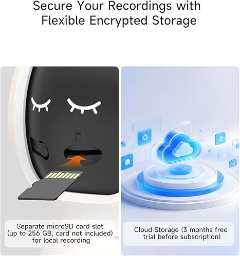 Miniatura 9 de Cámaras de 2.5 K para seguridad del hogar, detección de llanto AI sin suscripción, 4 MP para perrogatomascota para interiores con aplicación de