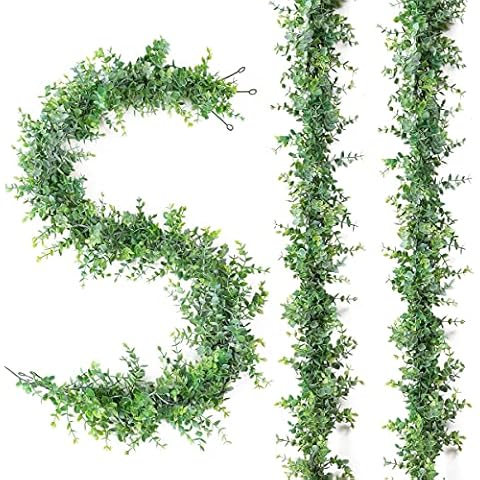 Veryhome 3PCS 6FT Faux Eucalyptus Garland Cover