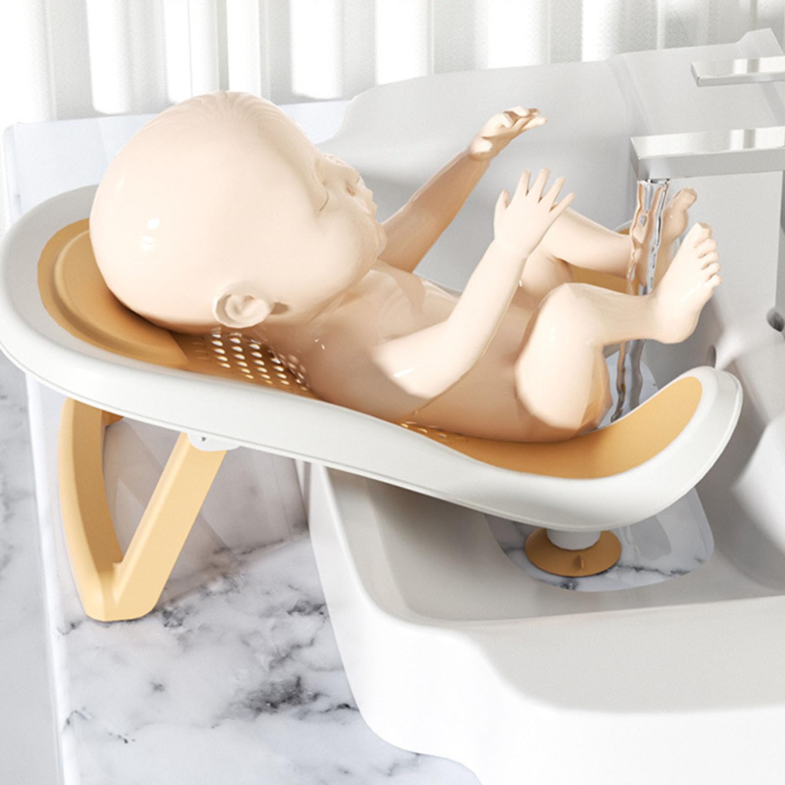 Neonati Butt Wash Tool Bambini Bagno Stand Portatile Baby Ass Lavaggio Stand Può Sedersi o Sdraiarsi per il Lavaggio
