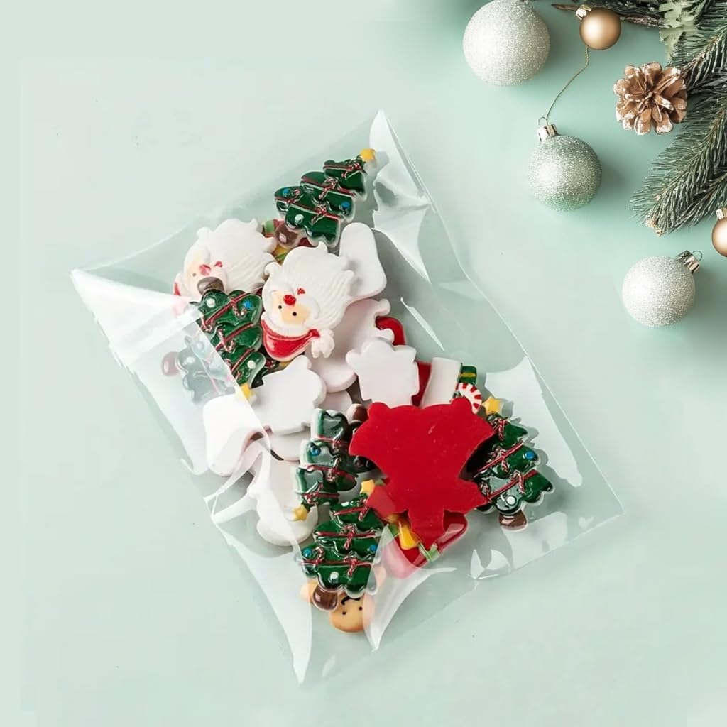 1000 bolsas de plástico transparente de celofán resellables de 10 x 15 cm para fotos, joyas, panadería, golosinas, recuerdos de fiesta