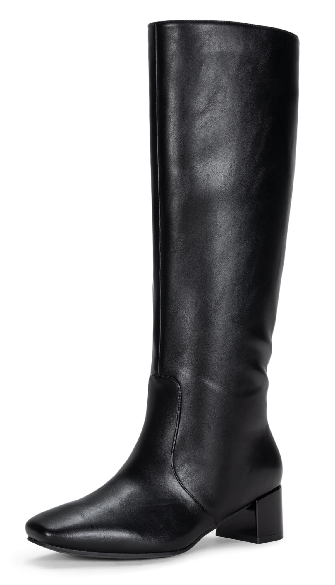 Vepose Knee High Boots for Women Tall Riding Square Toe 9507 Botas Womens Low Chunky Block Heel Boots