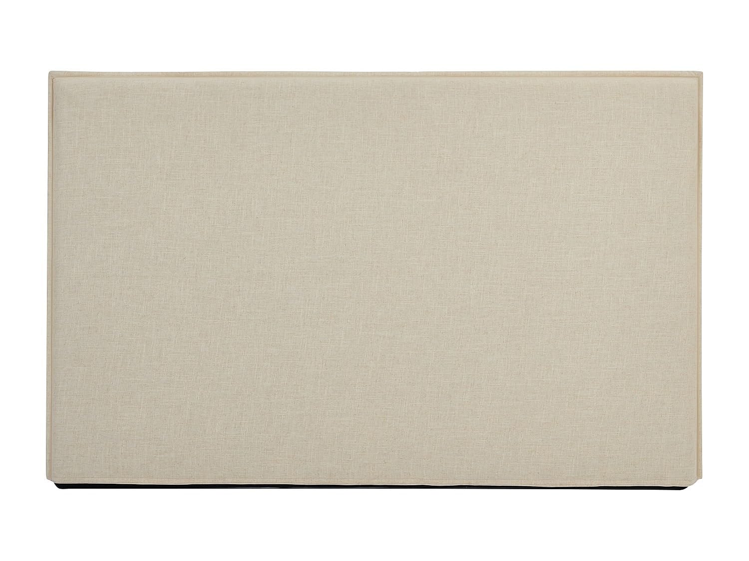 Vente-unique - Tête de lit déhoussable 150 cm - Coton et Lin - Beige - TAHIME