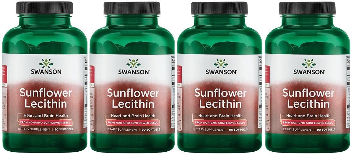 Swanson Sunflower Lecithin Herbal Supplement Promoting Healthy Brain Function