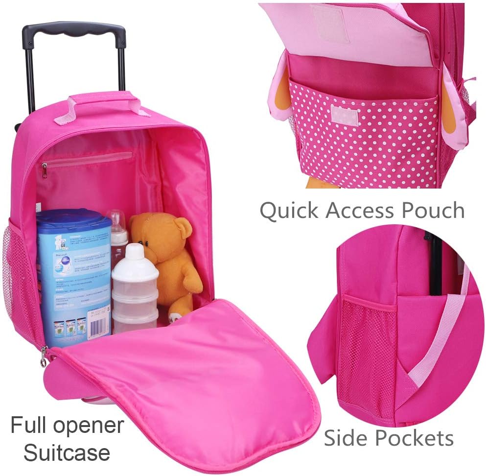 Yodo 3-Way Kids Suitcase Luggage or Toddler Rolling Backpack with wheels - Image 3