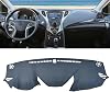 SpaNn Leather Car Dashmat Dashboard Cover Pad Dash Mat Carpet,Fit For Hyundai Azera G5 2012 2013 2014 2015-2017 Accessories