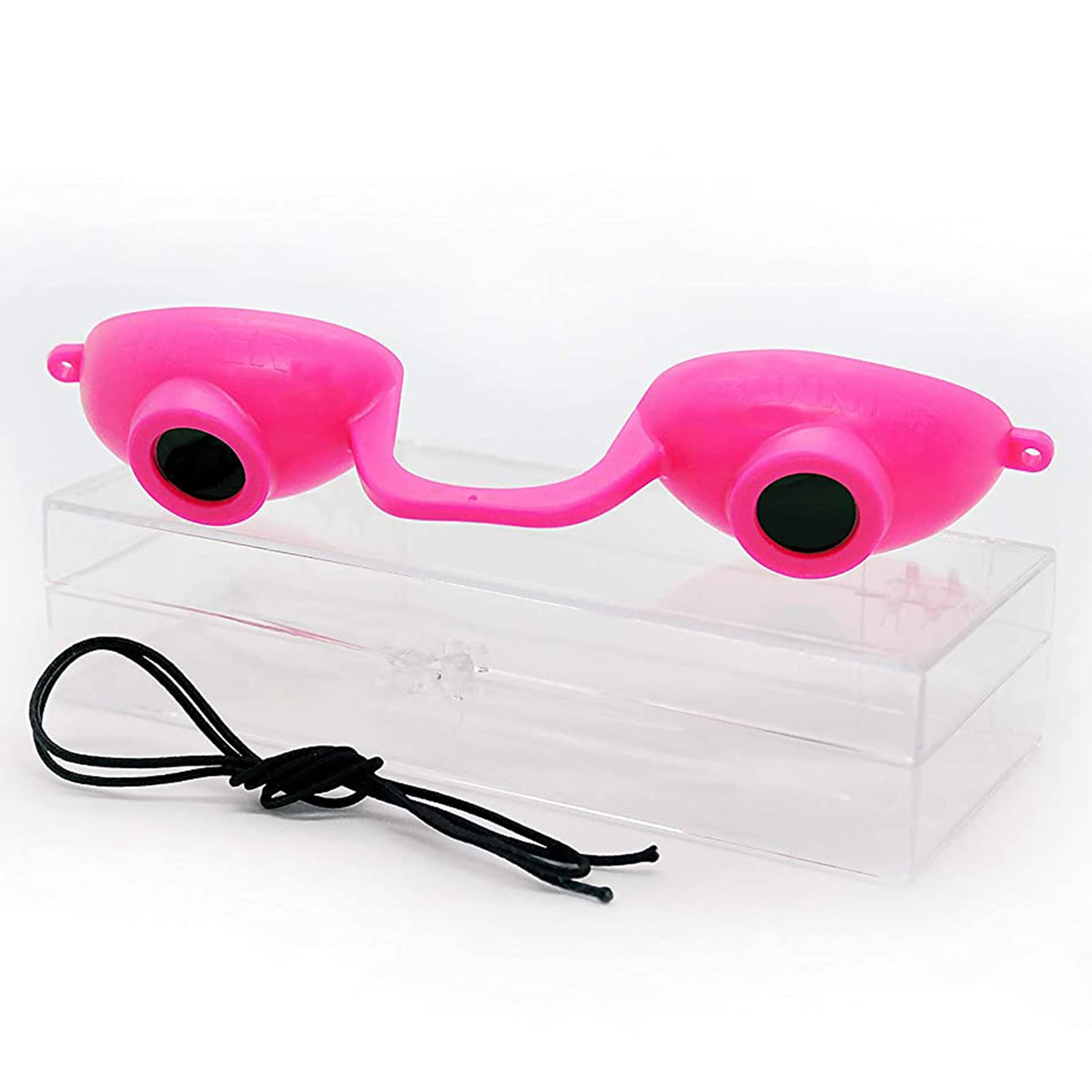 Super Sunnies Flex Flexible UV Eye Protection, FDA Compliant Individual Tanning Bed Goggles Eyeshields, With a Clear Case/Box