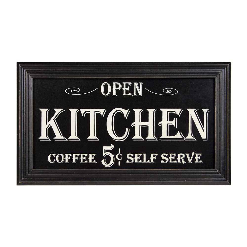 OHIO WHOLESALE, INC. Vintage Kitchen Coffee Advertising Wood Sign | Rustic Home Kitchen Parlor Decor | 7.5 x 13