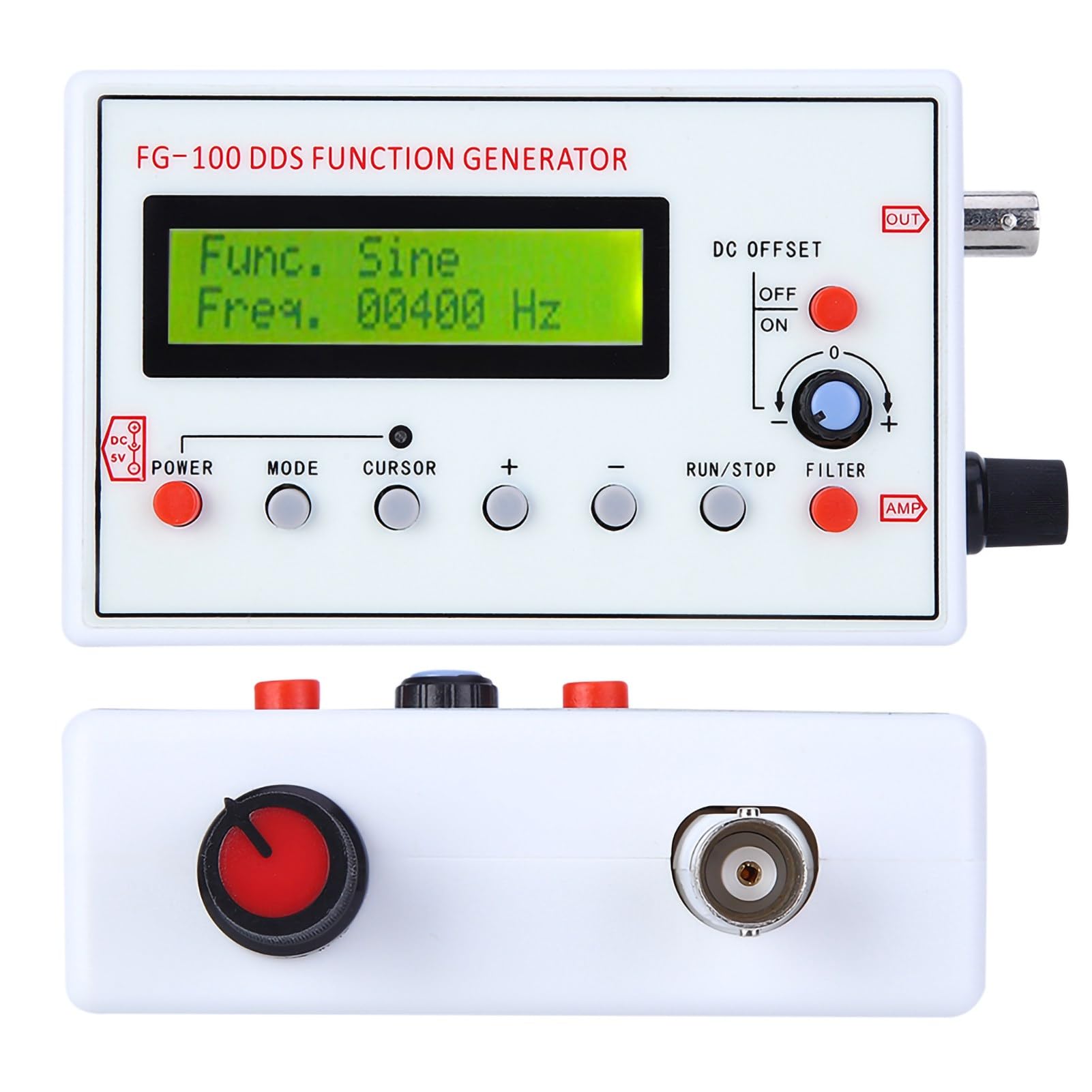 Generador de Función DDS FG-100 USB 1 Hz a 500 kHz