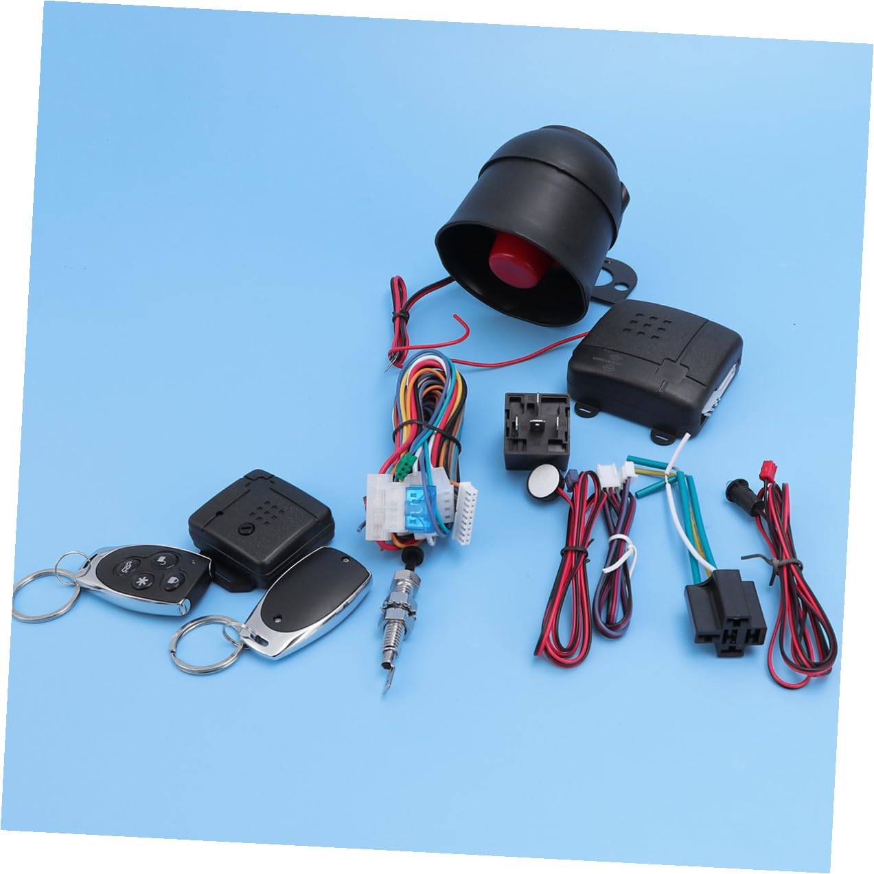 Allarme Sonoro e Luminoso per Auto in Plastica LED | Allarme Garage per Auto, Funzione Re-arm e Indicatore Led, Sistema Antifurto per Veicoli