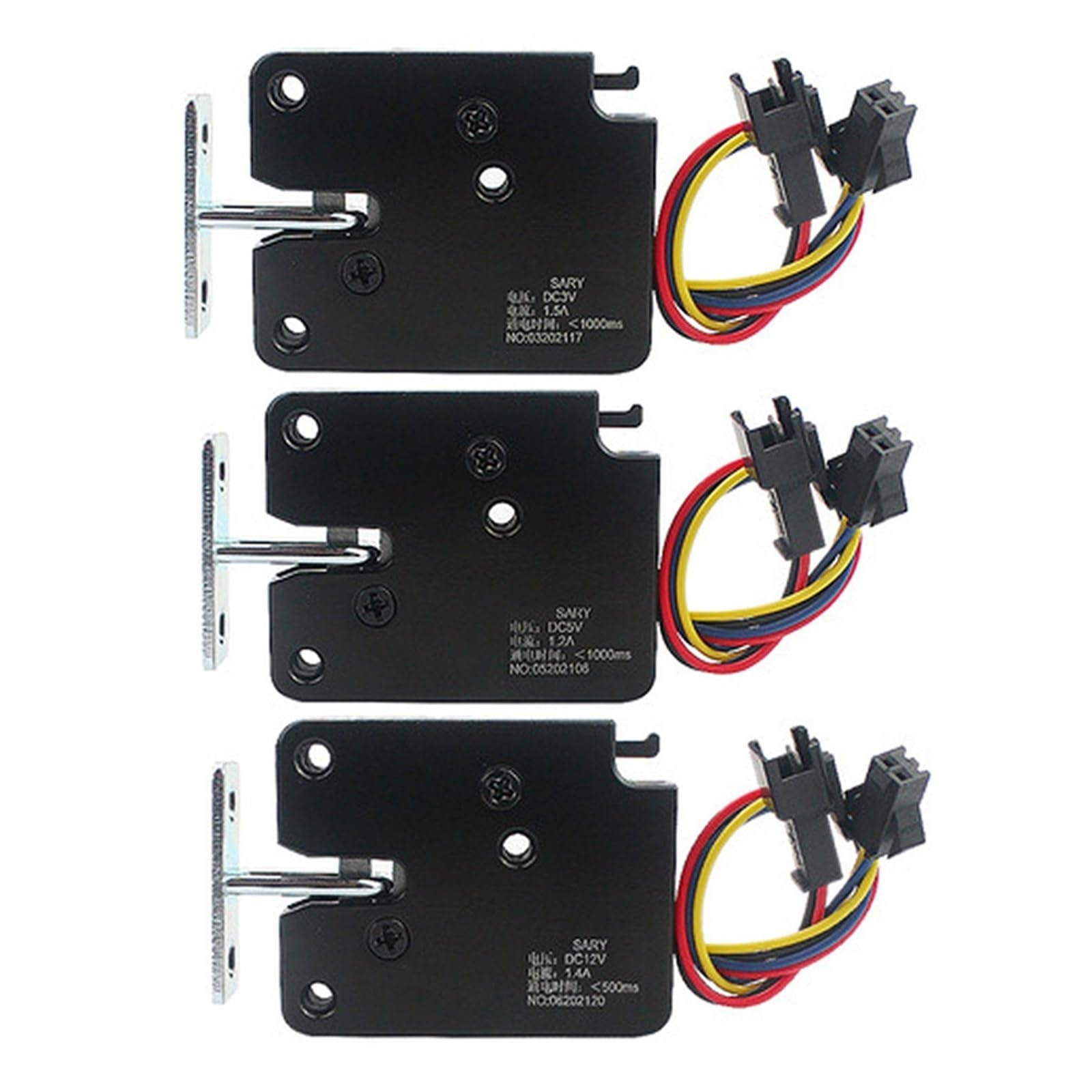 Cerradura eléctrica pequeña de control eléctrico de 3 V, 5 V, 12 V CC, cerradura electrónica para puerta de armario