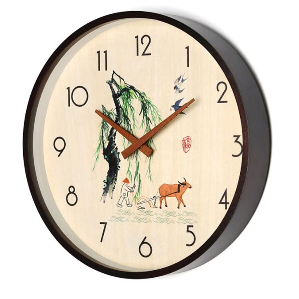 Horloge murale salon créativité noyer pour sublimer la décoration de la maison