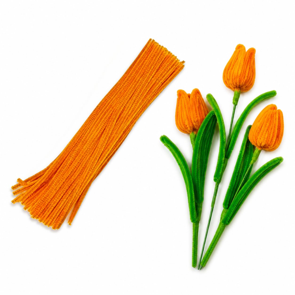 100 Pipe Cleaners Craft Set - DIY Art & Decorations -9