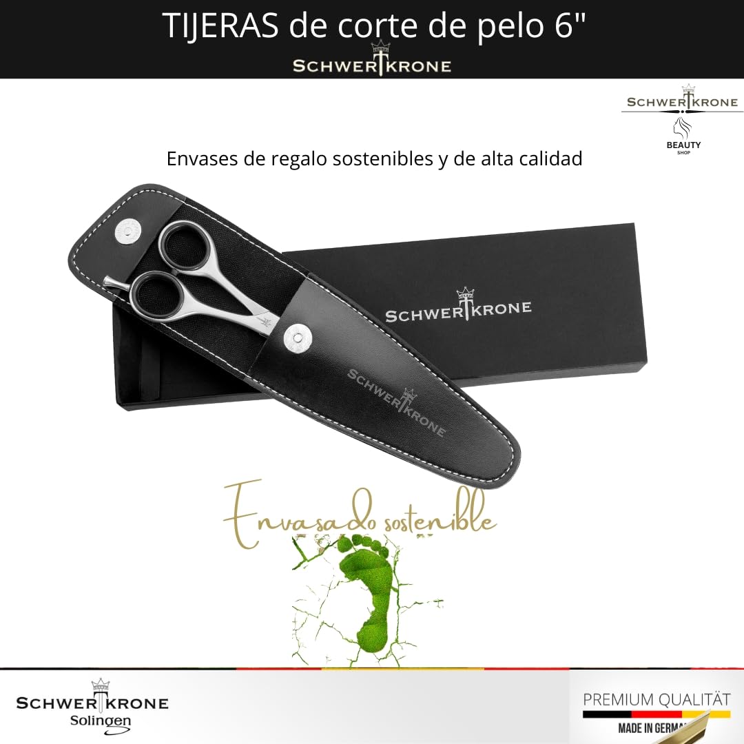 Schwertkrone Tijeras para cortar pelo peluqueria microdentate