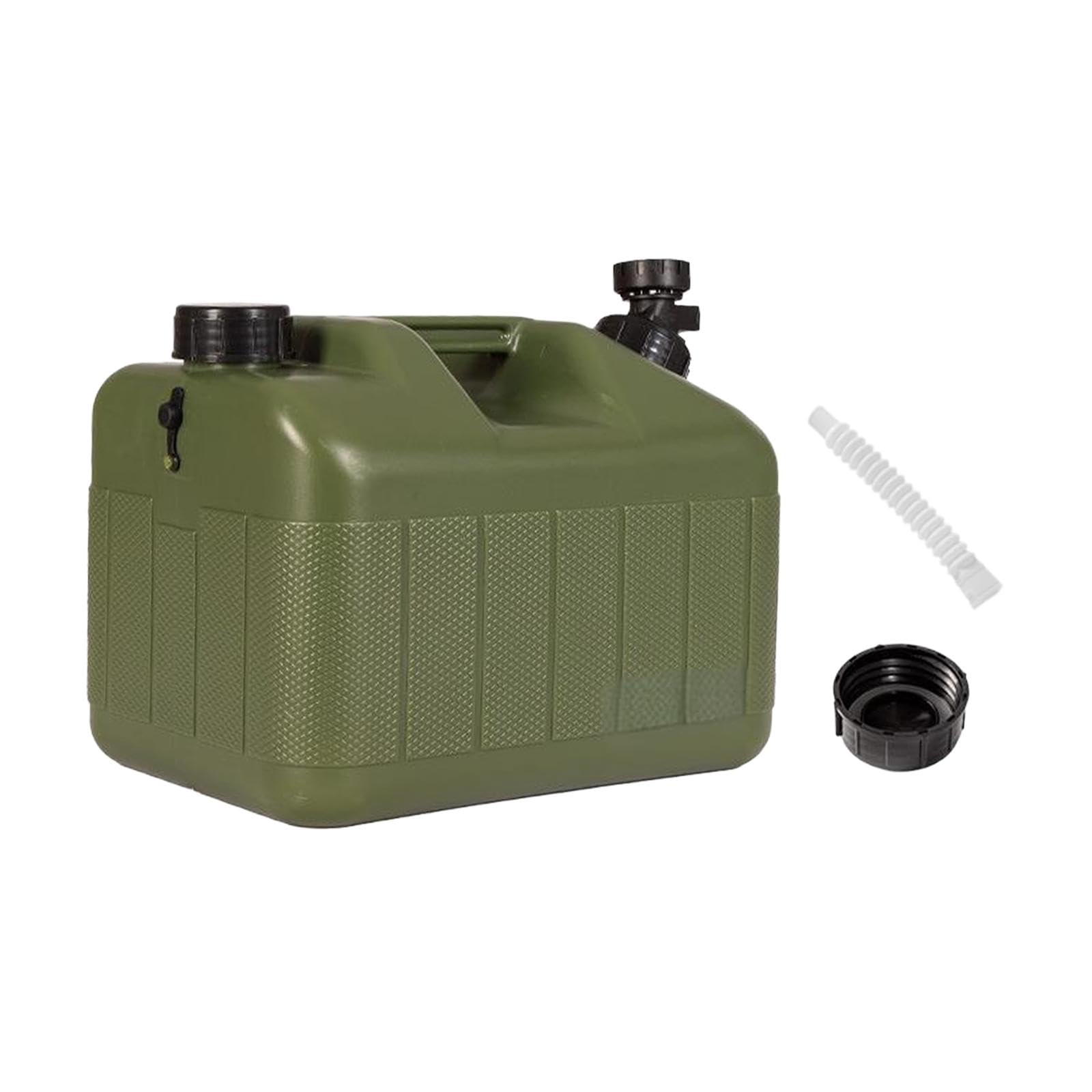 RNXRZANK Camping Water Container with Tap, 10L Storage Canister, Portable HDPE/PP Container with Airtight Cap, Suitable for Camping, Hiking, And Family Trips