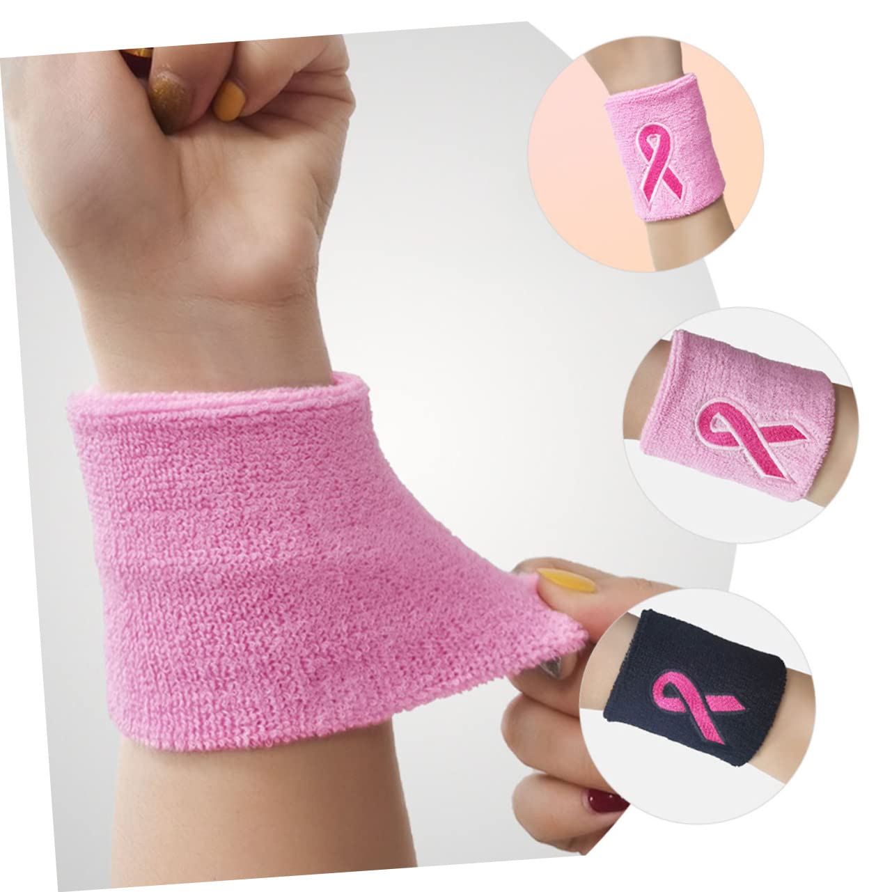 Toyvian Fascia Fasce da Polso Tutore da Polso Compressivo per Donna Supporti per Il Polso Fitness Graffe Polsino di Compressione Braccialetto Fitness Poliestere
