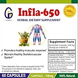 All-Natural Herbal Supplement for Inflammation, Joint/Muscle Pain| 60 Vegetarian Capsules