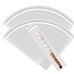 SOMIOCO Clear Long Cellophane Bags Self Sealing 3x11 in Pretzel Rod Sticker bags 1.4 mils Plastic OPP Cello Adhesive Bags For Cake Pop,Candies,200 PCS