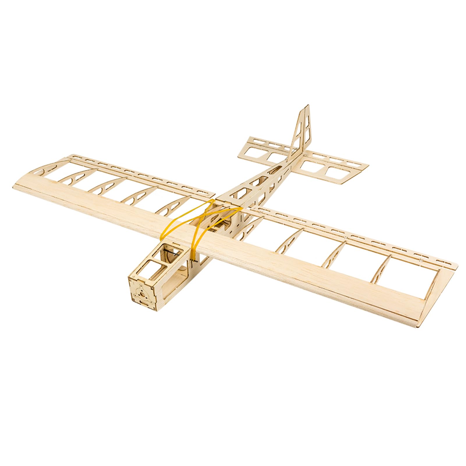 Balsa Model Samolotu Samolot Balsa Samolot RC Latająca Zabawka 580mm rozpiętość skrzydeł Wycinana Laserowo Zestaw Elektryczny z Silnikiem Bezszczotkowym Serwo ESC 10A dla (Typ ZESTAWU)