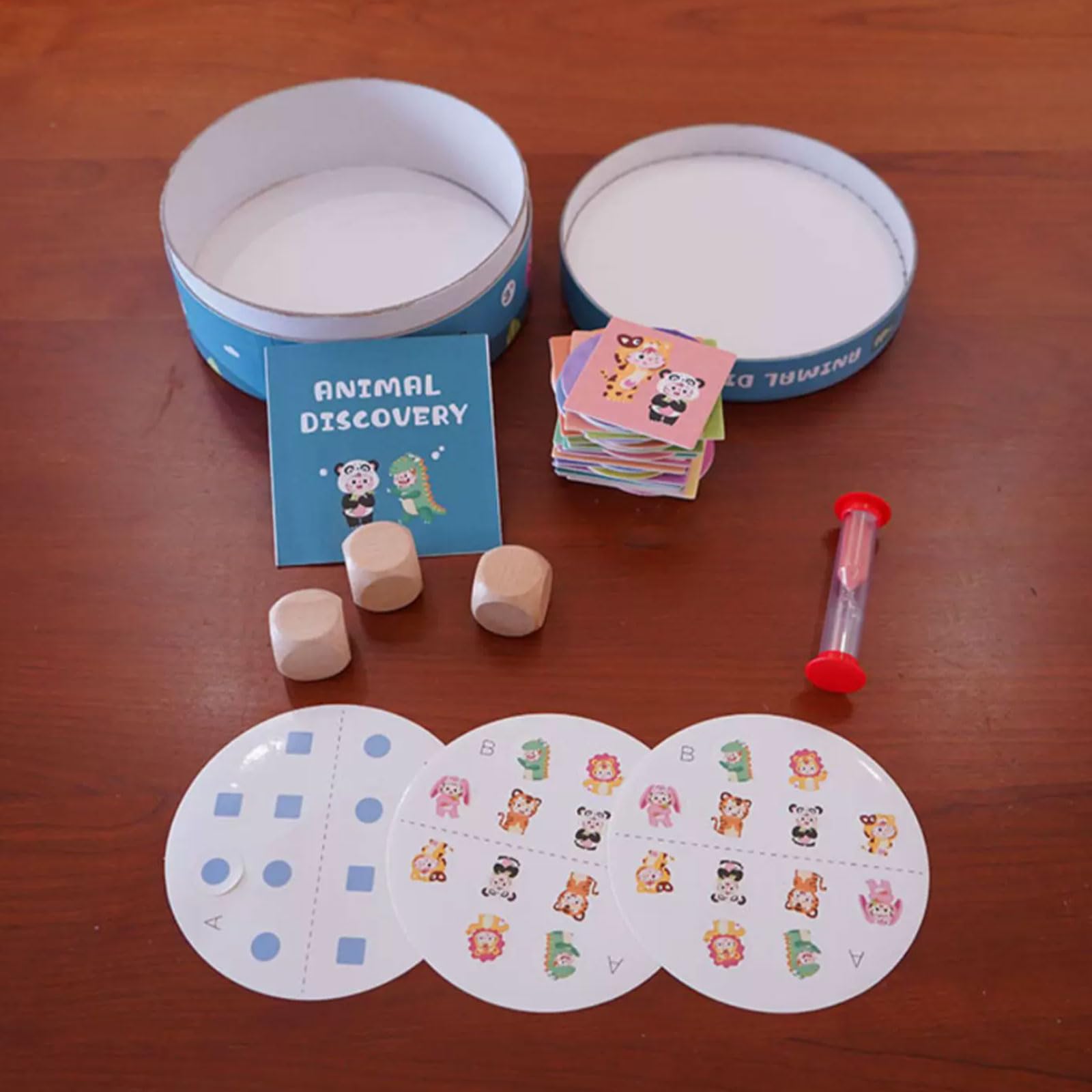 Gioco da Tavolo Montessori Trova l'animale e abbinalo | Giocattolo Allenamento Messa Fuoco Visuale, Gioco Educativo Tavolo Interattivo Genitori Bambini