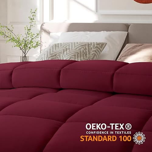 Miniatura 6 de COHOME California King 2200 Series Edredón acolchado alternativo con pestañas de esquina para todas las estaciones  Edredón de hotel de lujo