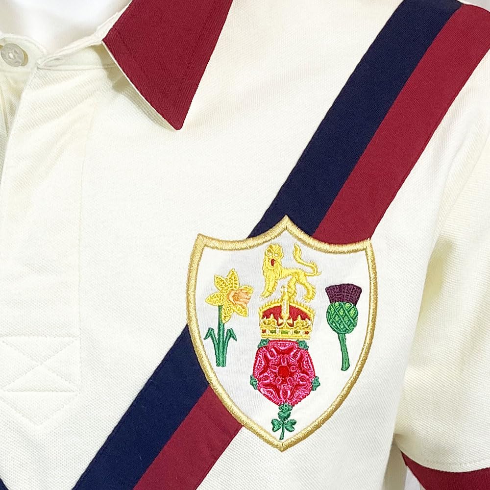 Rugby League 1972 World Cup Retro Polo Granatowy/Czerwony