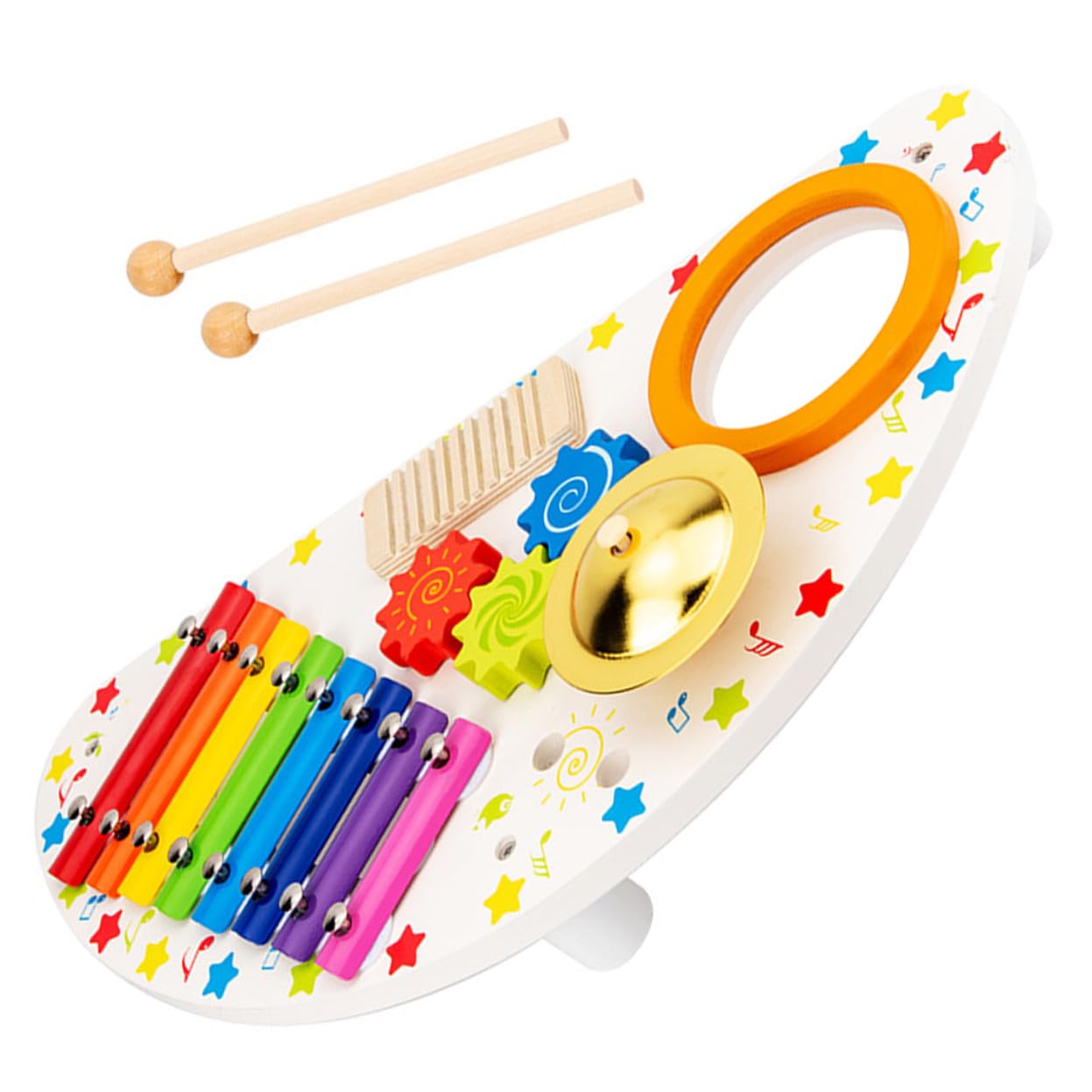SUPVOX Xilófono de Juguete de Madera para Instrumentos Musicales Xilófono para Bebés y Pequeños Casa de Juguete