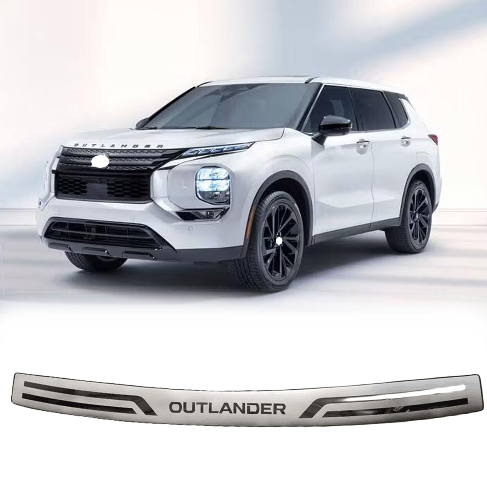 Protezione per paraurti posteriore in acciaio per Msubishi Outlander