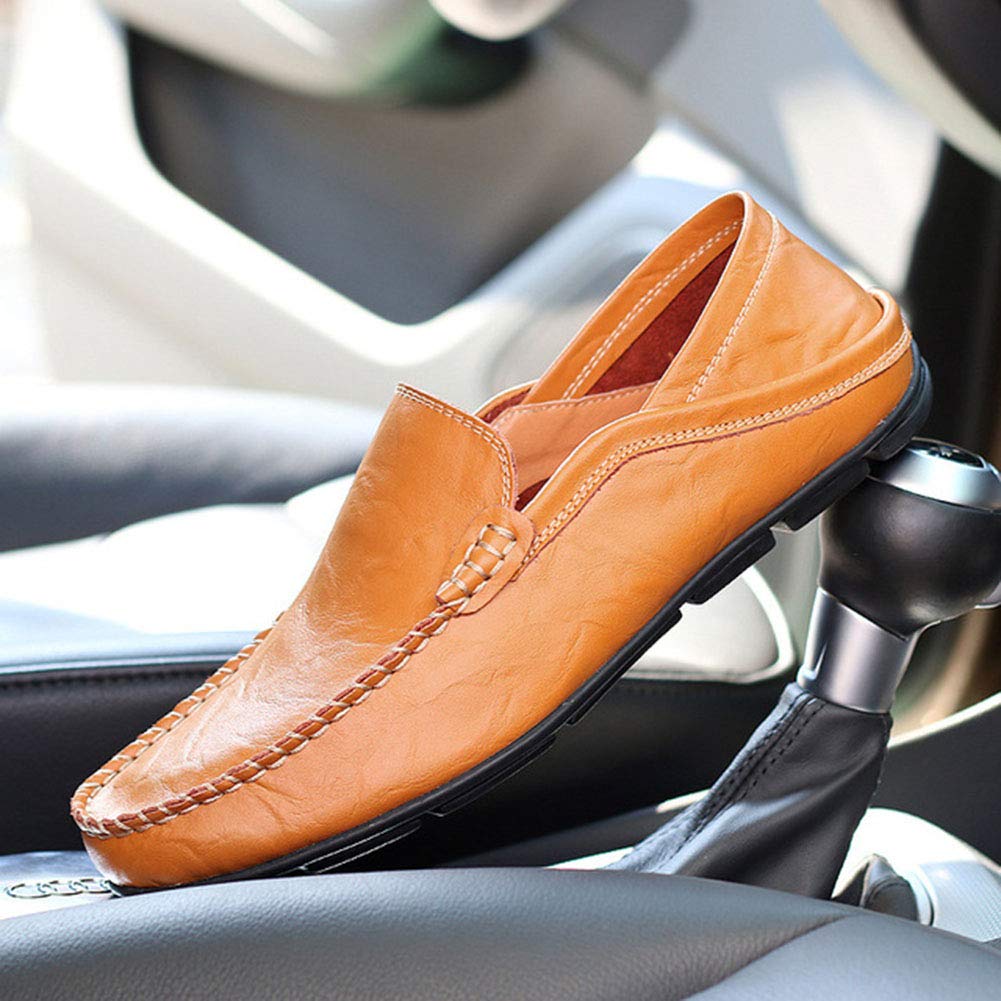 Mocasines Hombres Zapatos de Vestir Casuales Holgazanes Slip On Verano Plano Cuero Zapatos de Conducción Zapatillas 39-47 EU