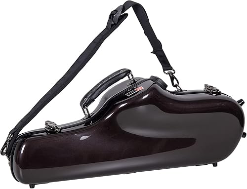 Miniatura 2 de Crossrock - Funda para saxofón alto de grado profesional, color gris espacial, bloqueo TSA, protección elegante y de élite, correas desmontables,