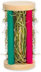 Porta Feno Alfafa Cilindro Colorido 12x6cm Para Roedores