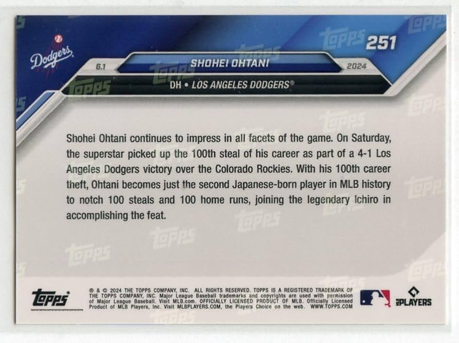 Amazon.co.jp: ［トレーディングカード］ 大谷翔平 2024 Topps