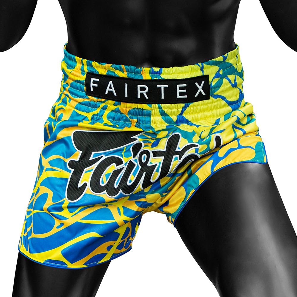Fairtex Pantalones Cortos de Boxeo Muay Thai de Corte Delgado