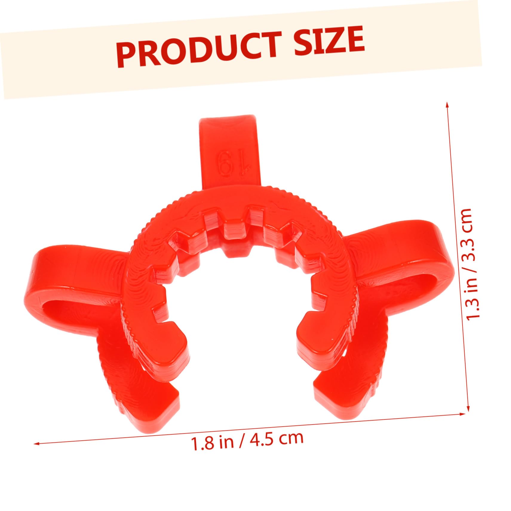 KICHOUSE 10 Pcs Grinding Clip Clamp Therometer Laboratory Lab Beaker Clamps Fixture Stir Stick for Collectors Funnel Collector Clip Mixer Wand Pom Plastic Raw Material