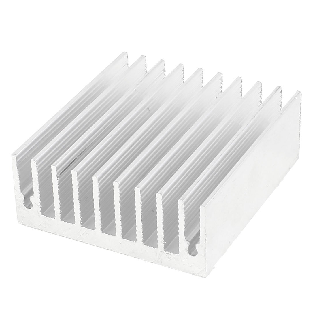 uxcell Small Aluminum Heatsink Silver Tone Cooling Module Thermal Heat Sink Conductivity Cooler Fins for IC Transistor Semiconductor 50mmx45mmx18mm
