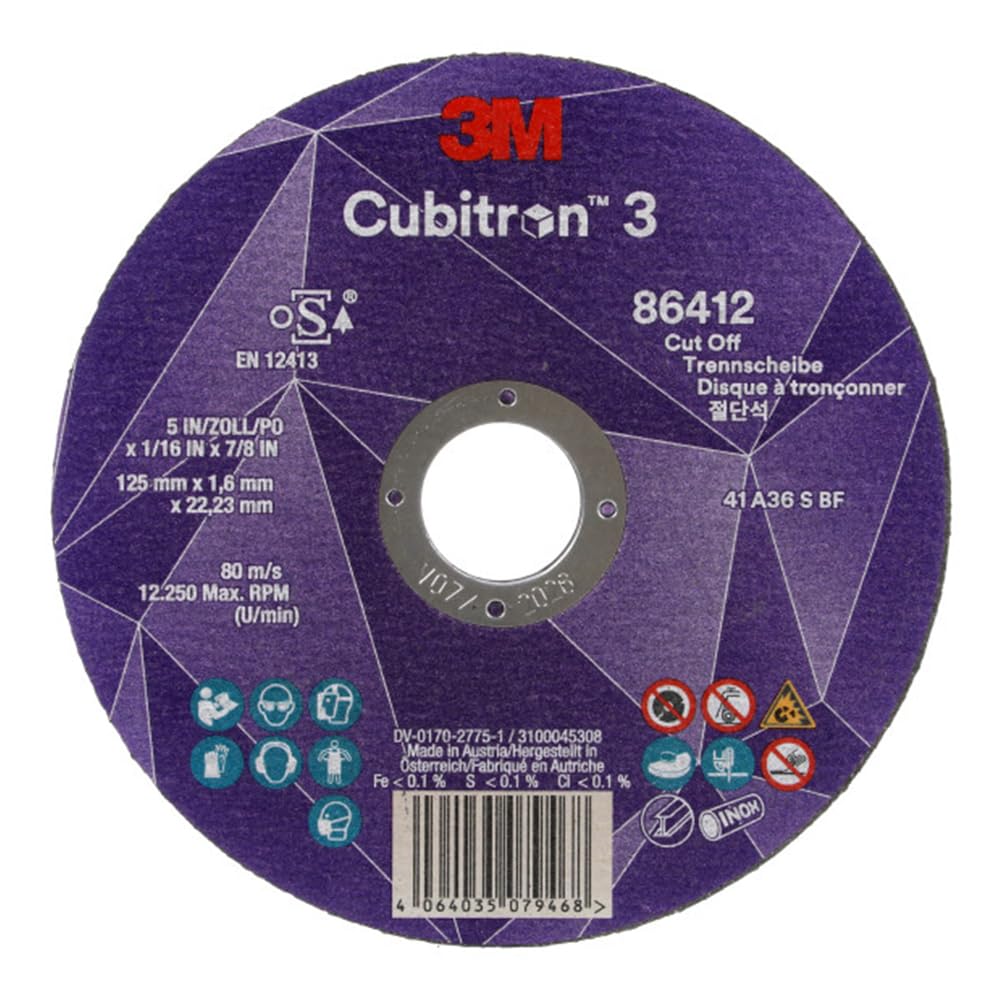 3M Cubitron II fiberschijf 125x22 987C K60 - 3M - Fiberschijven