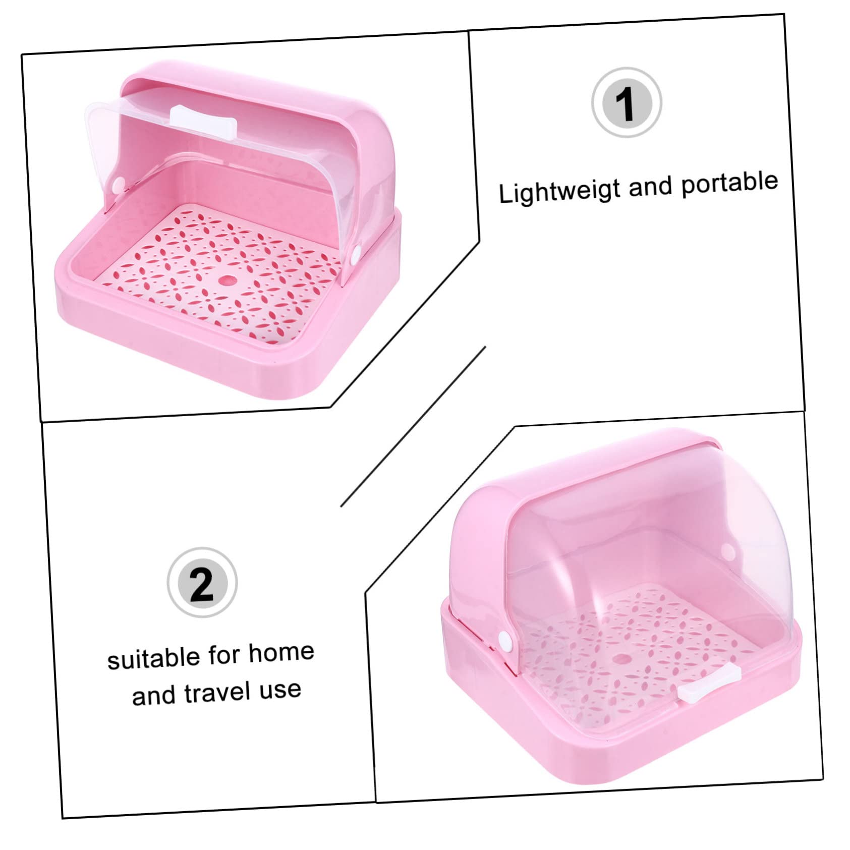 TOYANDONA Babyflaschen Aufbewahrungsbox mit Abtropfschale aus Pp-material Organizer für Babyartikel und Besteck mit Deckel für Saubere Aufbewahrung