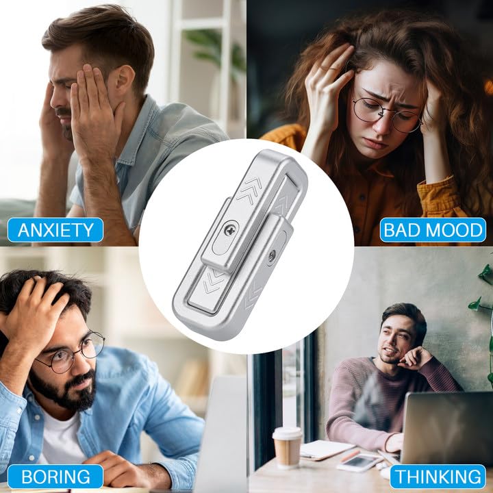 OBEST Fidget Slider Toys de Cubo, Juguete Deslizante Magnético EDC Metal para Aliviar Estrés y Ansiedad, Juguete Sensoriales para Autismo y Tdah, Juguetes Escritorio Oficina Adulto Antistress