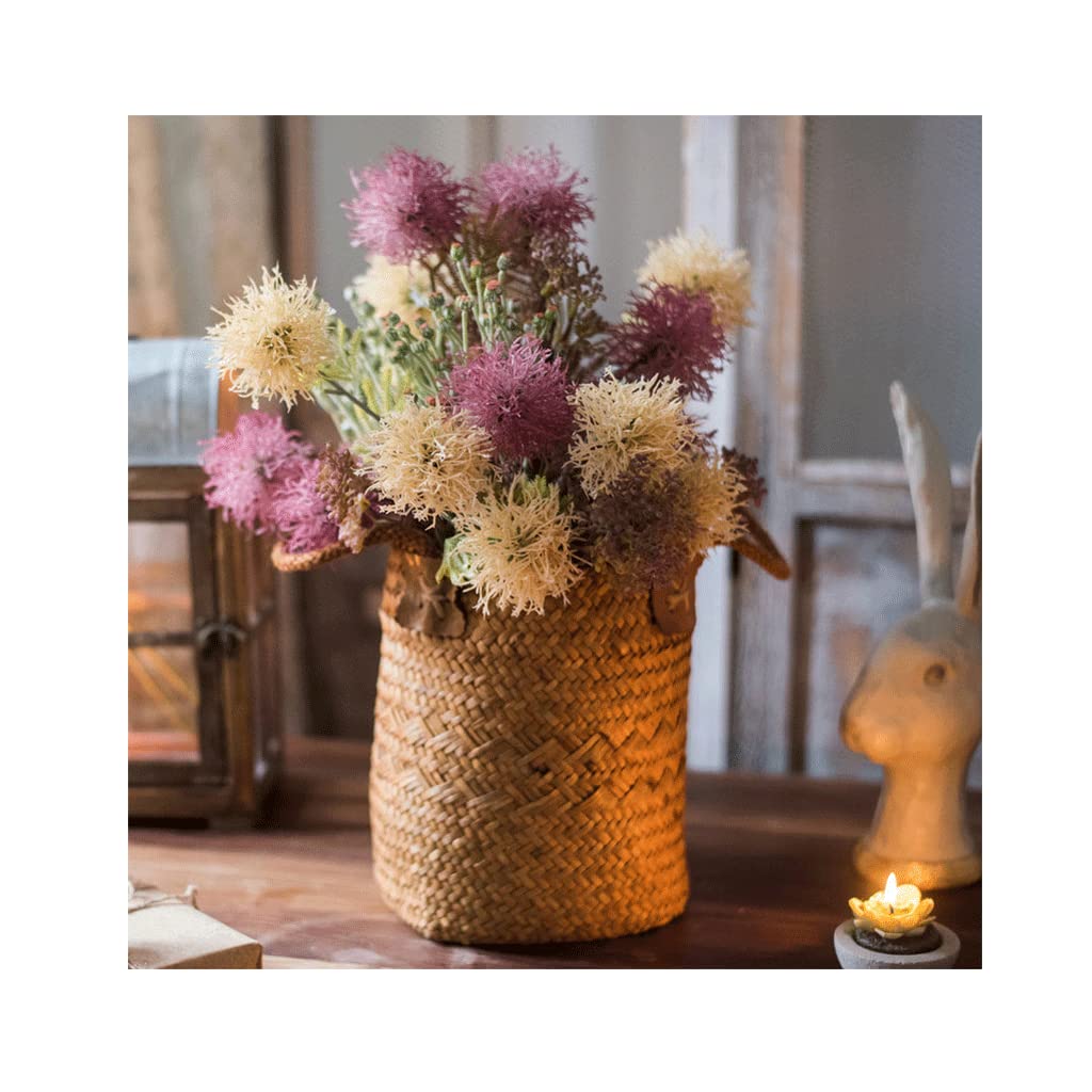 DFGHNBVC Artificial Flowers For Decoration Artificial Flower Arrangements With Vase Fake Flowers Bonsai Artificial Floral Ornament For Home Kitchen Garden Party Décor Artificial F.D-C