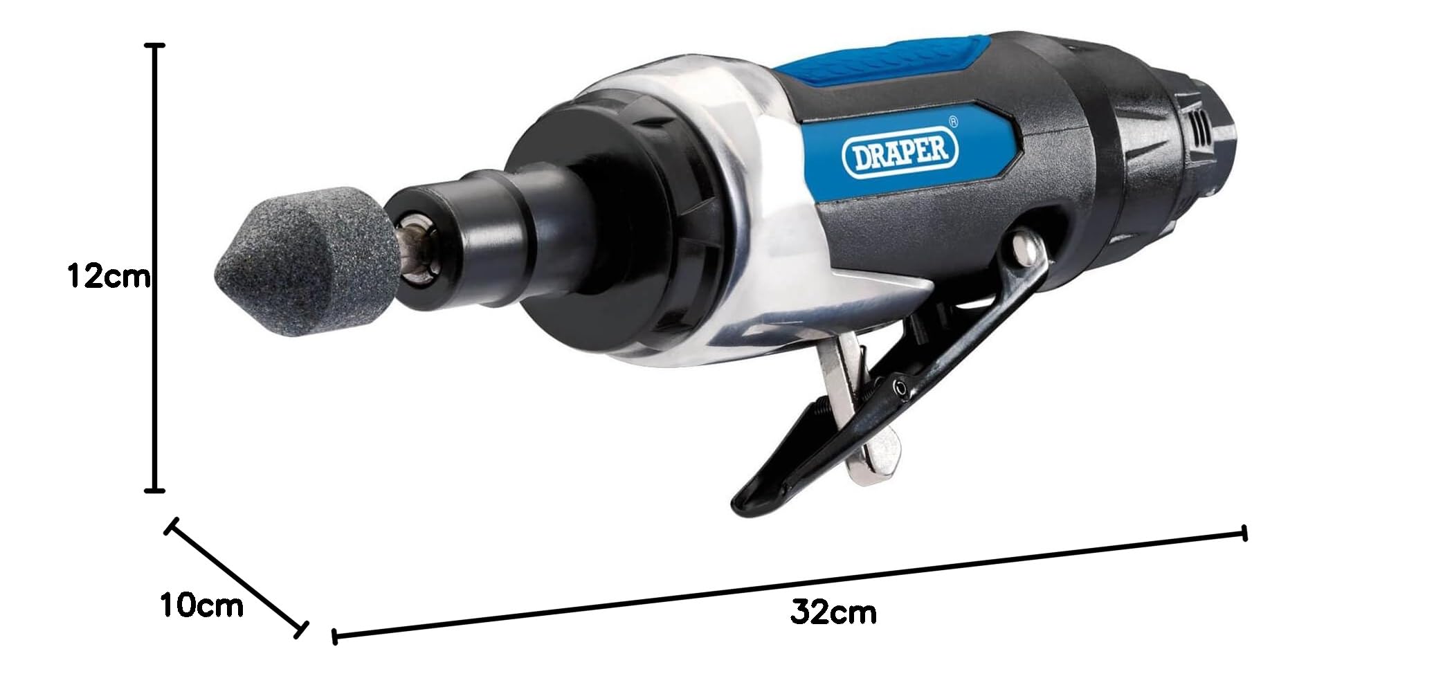 Draper 83736 Kit de amoladora neumática de 15 piezas (DAT-AGK)